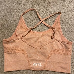 AYBL sports bra peach size medium